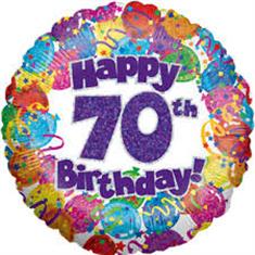 70th Birthday Balloon