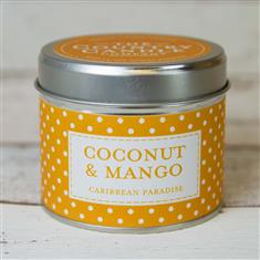 Country Candle Tin Coconun and mango
