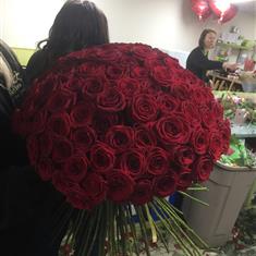 100 Best Red Rose Hand Tied
